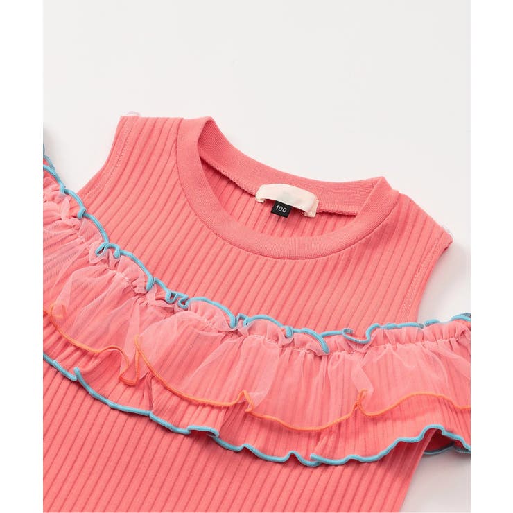WEB限定  2way肩あきチュール配色トップス | F.O.Online Store | 詳細画像8 