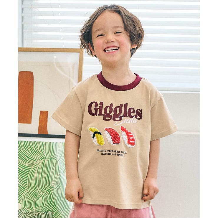ベージュ | バラエティかぎ針モチーフTシャツ | F.O.Online Store