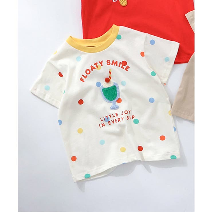 ドット柄 | バラエティかぎ針モチーフTシャツ | F.O.Online Store