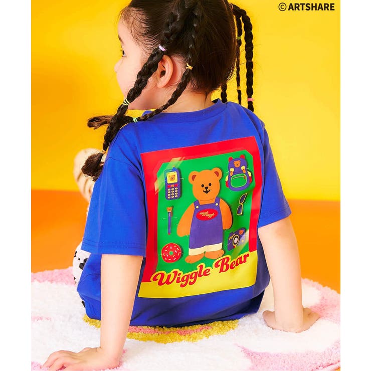 ブルー | WIGGLE WIGGLE 4柄Tシャツ | F.O.Online Store
