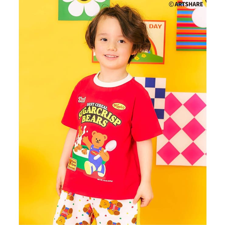 レッド | WIGGLE WIGGLE 4柄Tシャツ | F.O.Online Store