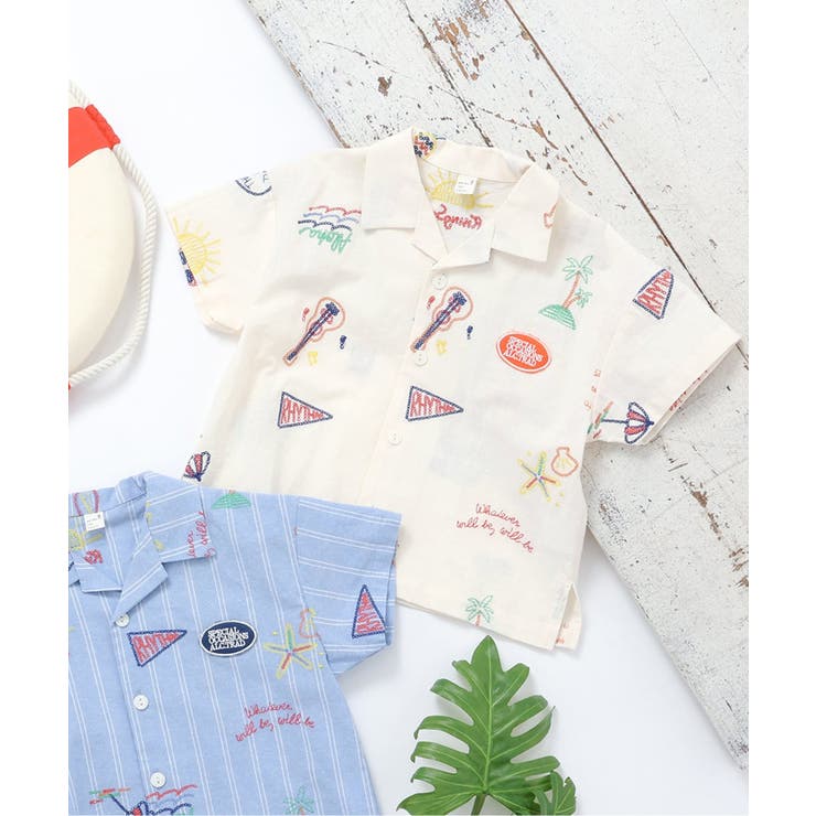 サマーモチーフ総柄刺繍シャツ | F.O.Online Store | 詳細画像1 