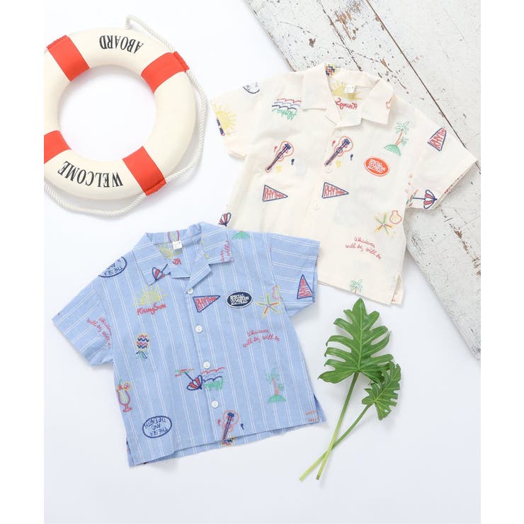 サマーモチーフ総柄刺繍シャツ | F.O.Online Store | 詳細画像11 