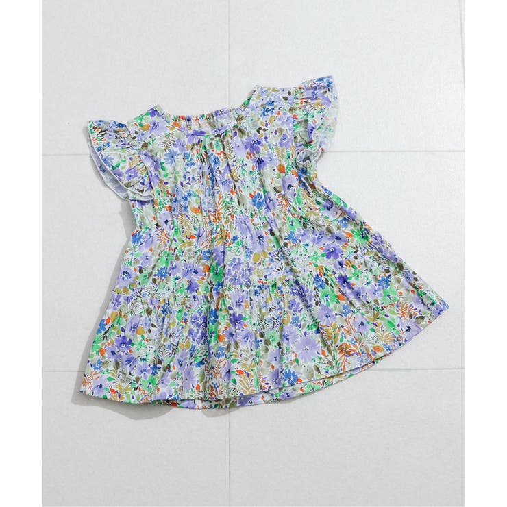 花柄 | WEB限定  デイリーカラフルティアードブラウス | F.O.Online Store