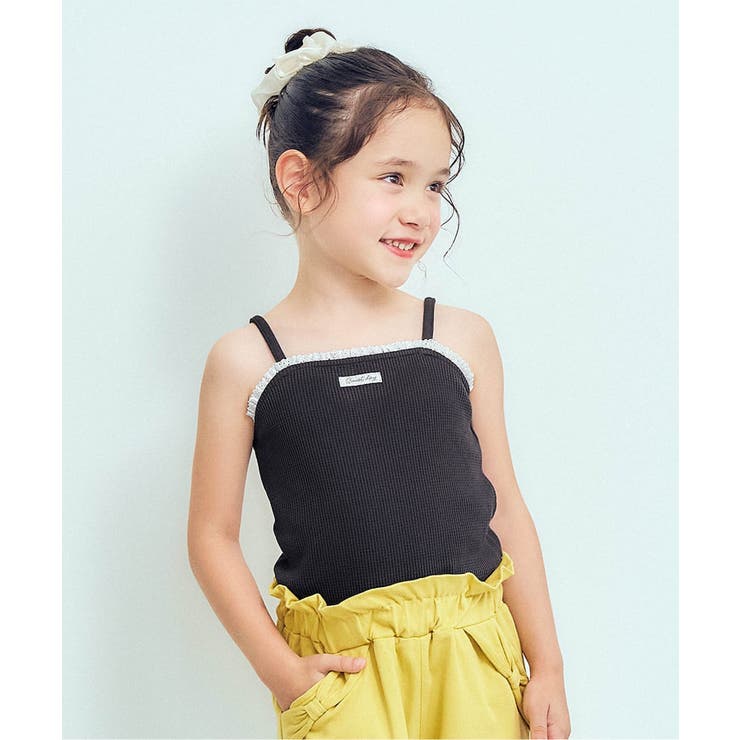 チャコール | レースフリルタンクトップ | F.O.Online Store