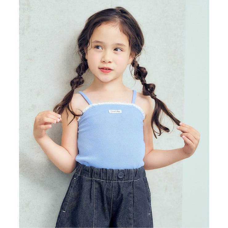 サックス | レースフリルタンクトップ | F.O.Online Store