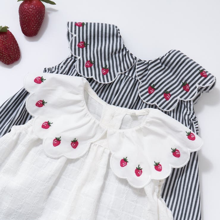 いちご刺繍衿チュニック[品番：FOKK0016861]｜F.O.Online Store（エフ