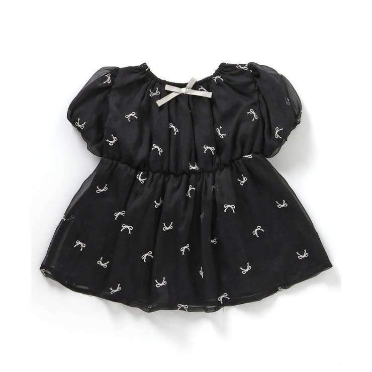 シアーリボン刺繍チュニック[品番：FOKK0019840]｜F.O.Online