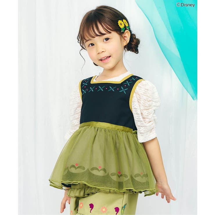 グリーン | 【ディズニーキャラクター】アナと雪の女王 ノースリーブトップス(セットアップ可) | F.O.Online Store