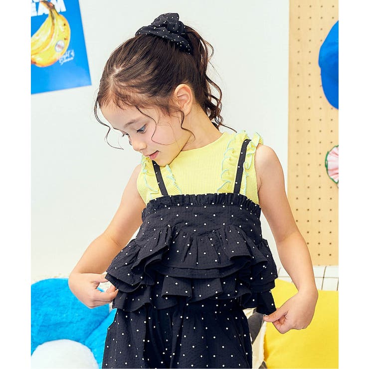 ブラック | 【リンク】ボリュームフリルビスチェ  | F.O.Online Store