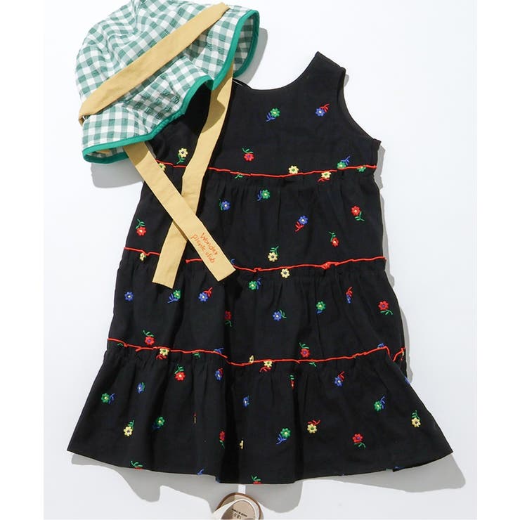 ボンポワン　ティアードワンピース　6A　小花柄 ボンポワン ティアードワンピース 6A 小花柄 2_000000021218.jpg