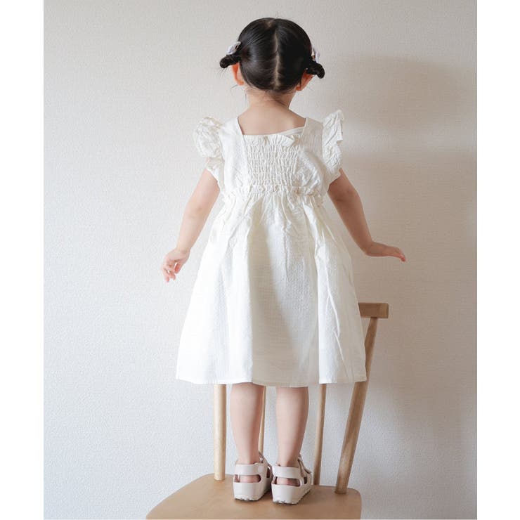 H*a様 colette kids 刺繍 ワンピース 2Y bonjourdia Amaia Kids 花柄刺繍ワンピース2y 80 85