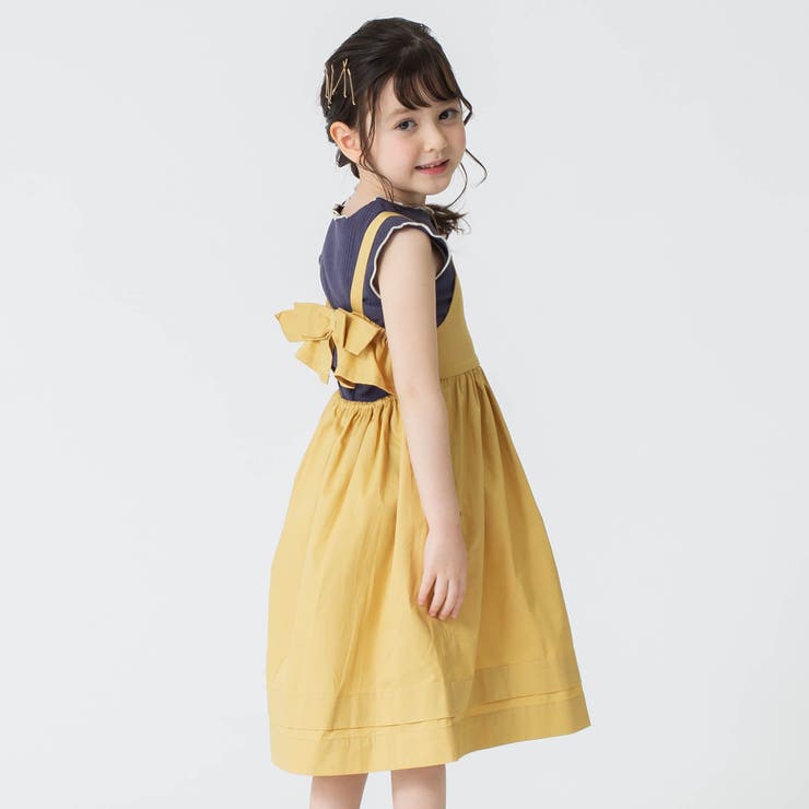 Web限定うしろりぼんエプロンワンピ 品番 Fokk F O Online Store エフオーオンラインストア のキッズファッション通販 Shoplist ショップリスト
