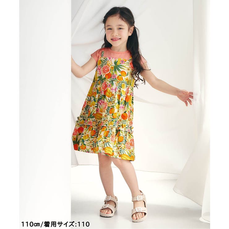 【リンク】3柄フリルキャミドッキングワンピース | F.O.Online Store | 詳細画像11 