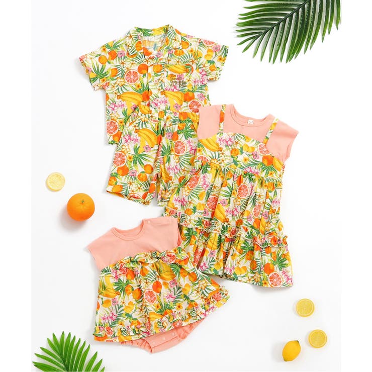 【リンク】3柄フリルキャミドッキングワンピース | F.O.Online Store | 詳細画像3 