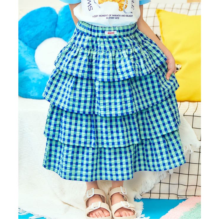 ブルー | 【リンク】ティアードフリルスカート | F.O.Online Store