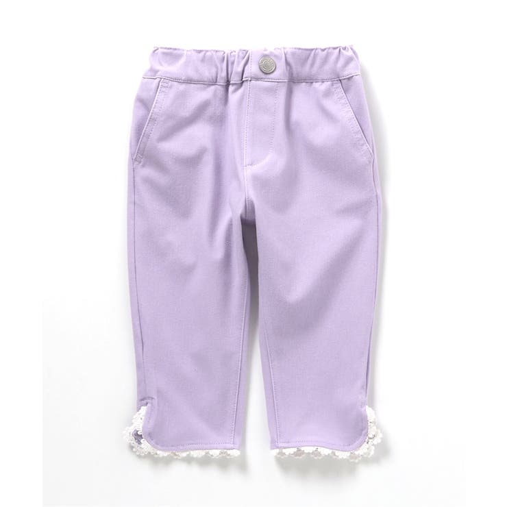 ひんやり裾レースパンツ｜7days Style pants 8分丈[品番：FOKK0019301