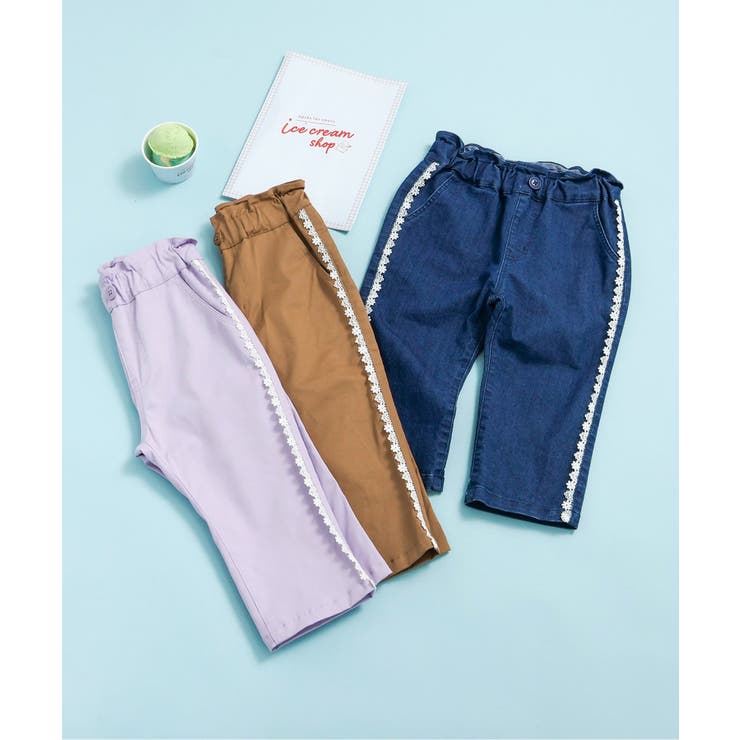 ひんやりサイドレースクロップドパンツ  8分丈 接触冷感 | F.O.Online Store | 詳細画像10 