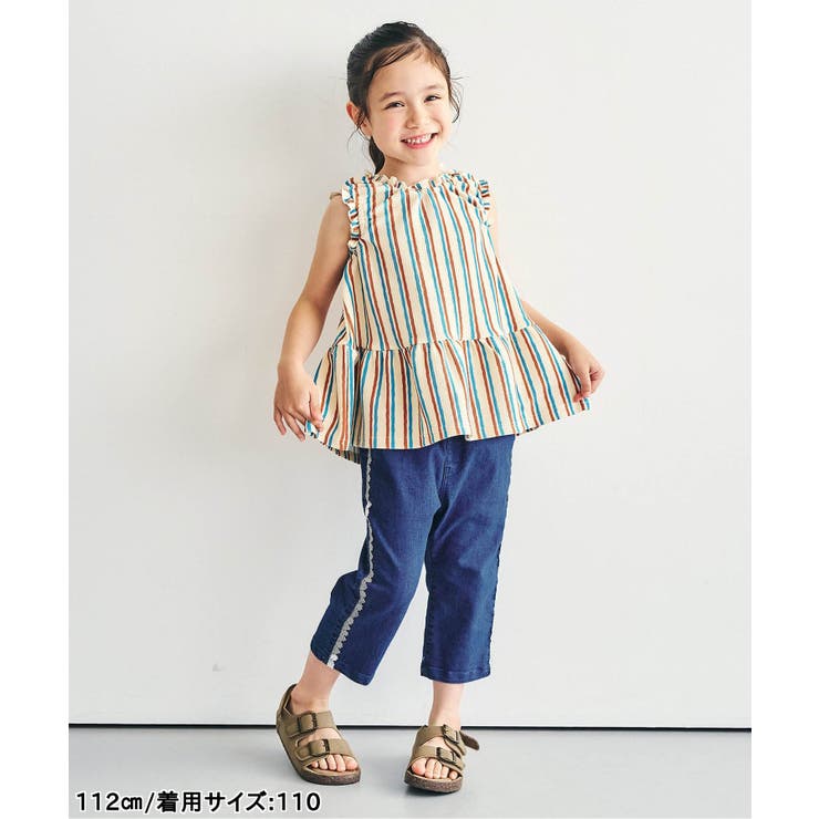 ひんやりサイドレースクロップドパンツ  8分丈 接触冷感 | F.O.Online Store | 詳細画像15 