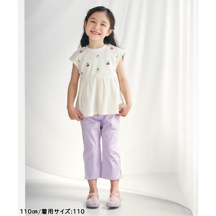 ひんやりサイドレースクロップドパンツ  8分丈 接触冷感 | F.O.Online Store | 詳細画像24 