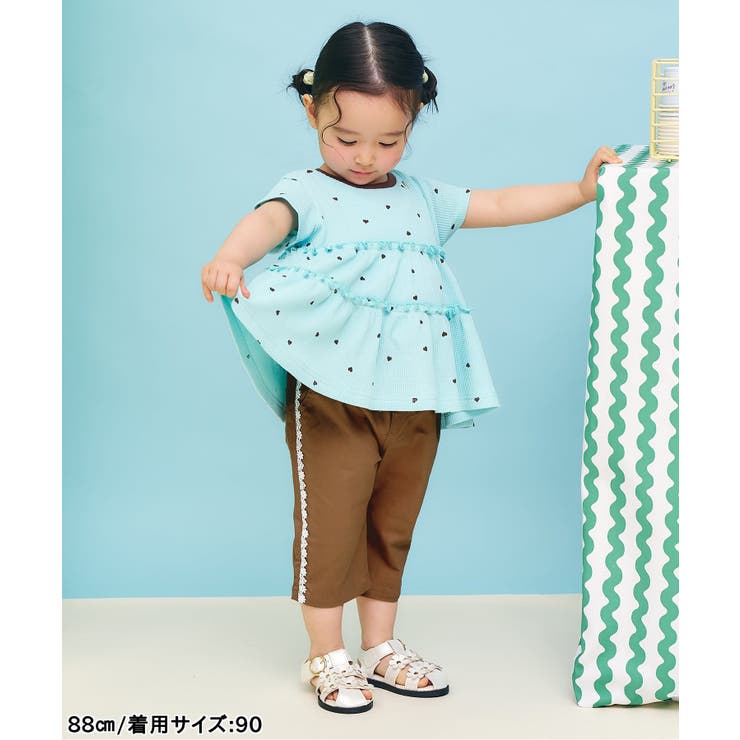 ひんやりサイドレースクロップドパンツ  8分丈 接触冷感 | F.O.Online Store | 詳細画像3 
