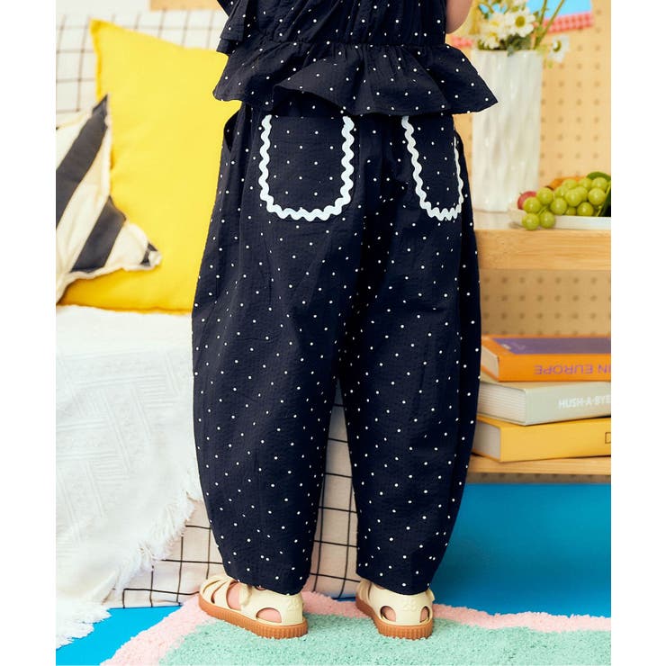ブラック | 【リンク】タックコクーンパンツ  10分丈 | F.O.Online Store