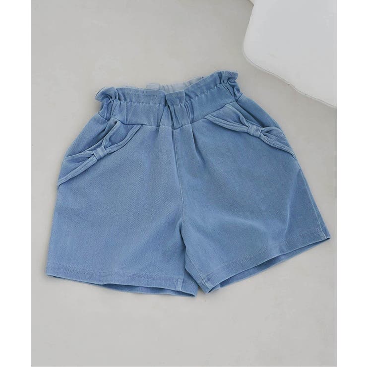 ブルー | WEB限定 ひんやりリボンポケットショートパンツ ＿ 接触冷感 | F.O.Online Store