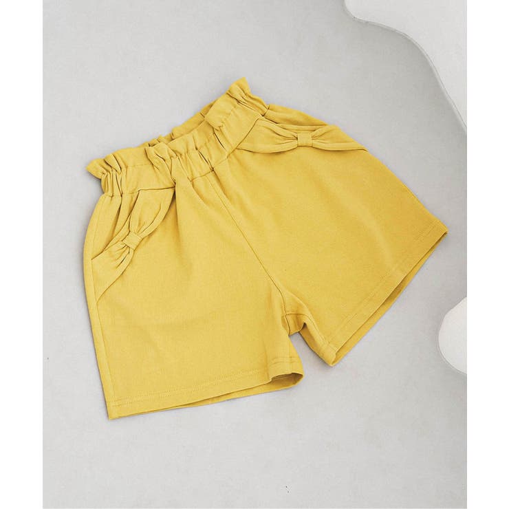 イエロー | WEB限定 ひんやりリボンポケットショートパンツ ＿ 接触冷感 | F.O.Online Store
