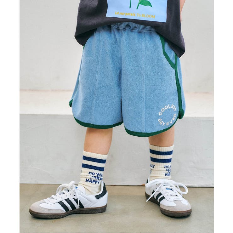 サックス | パイルハーフパンツ  4分丈 | F.O.Online Store