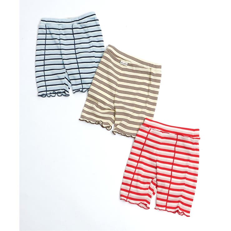 マルチボーダーサイドフリルレギンス  5分丈 接触冷感 | F.O.Online Store | 詳細画像16 
