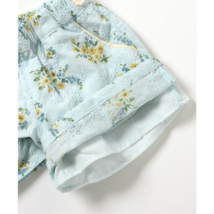 リンク】レースフラワーショートパンツ ショート丈[品番