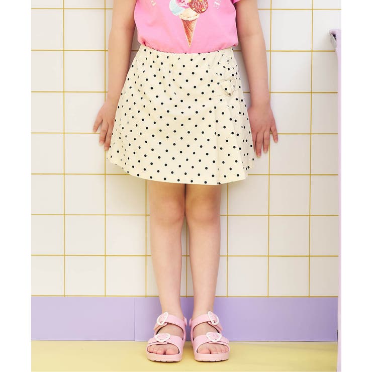 ドット柄 | ハートバックル水陸両用キュロット  ショート丈 | F.O.Online Store