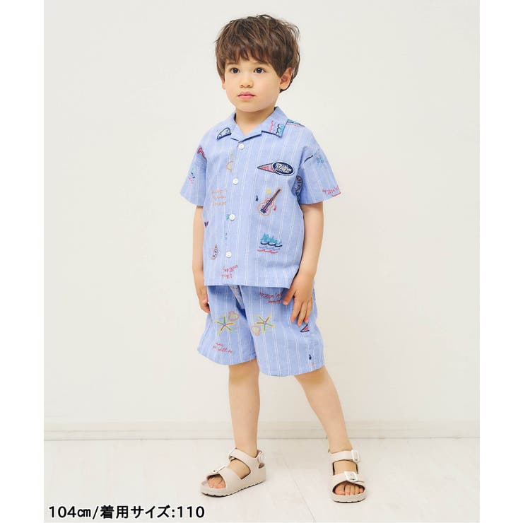 サマーモチーフ総柄刺繍ハーフパンツ  5分丈 | F.O.Online Store | 詳細画像11 