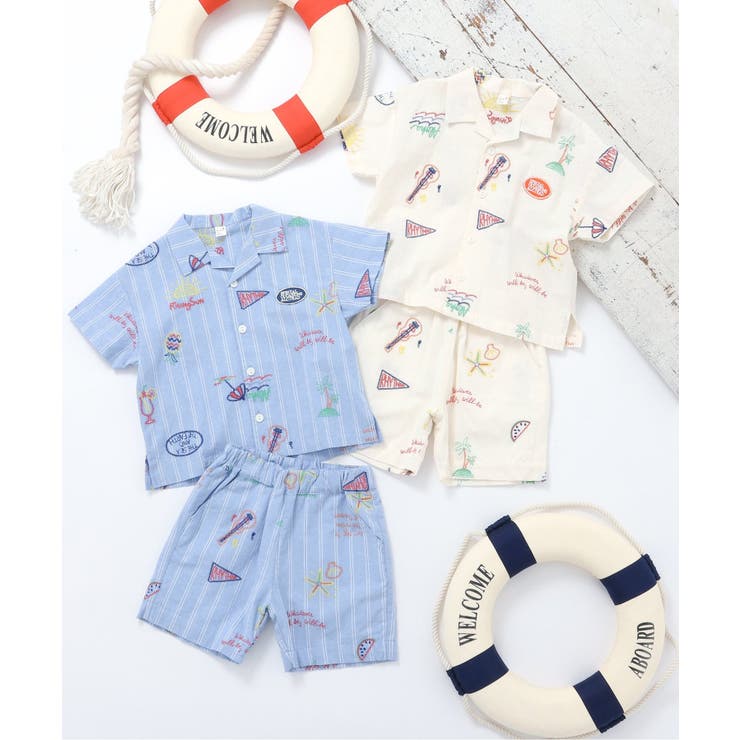 サマーモチーフ総柄刺繍ハーフパンツ  5分丈 | F.O.Online Store | 詳細画像15 