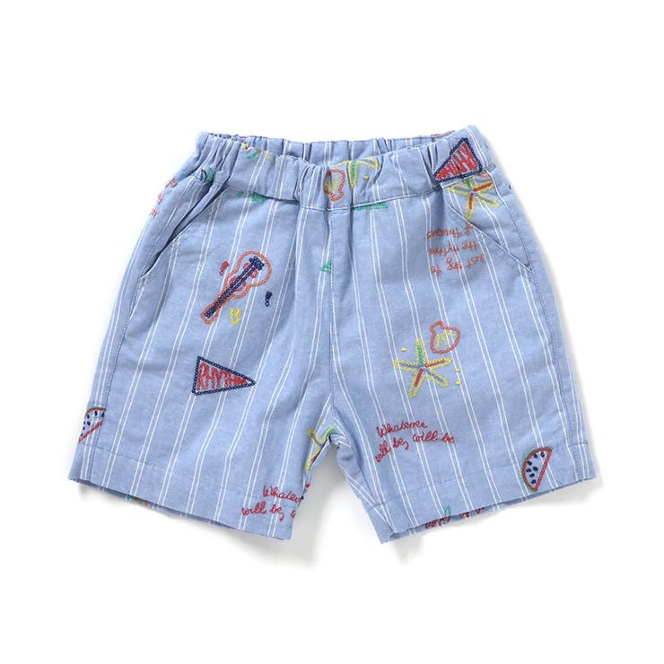 サマーモチーフ総柄刺繍ハーフパンツ  5分丈 | F.O.Online Store | 詳細画像5 