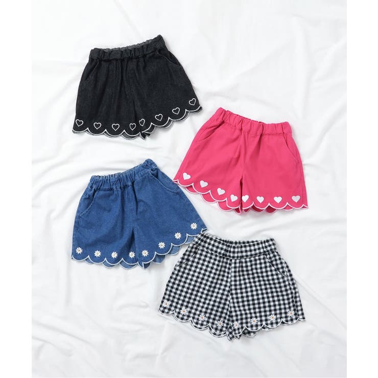 裾スカラップ刺繍ショートパンツ  ショート丈 | F.O.Online Store | 詳細画像25 