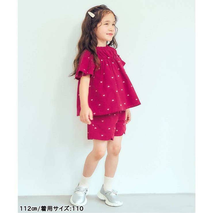 フラワー・ハート刺繍ショートパンツ  ショート丈 | F.O.Online Store | 詳細画像8 