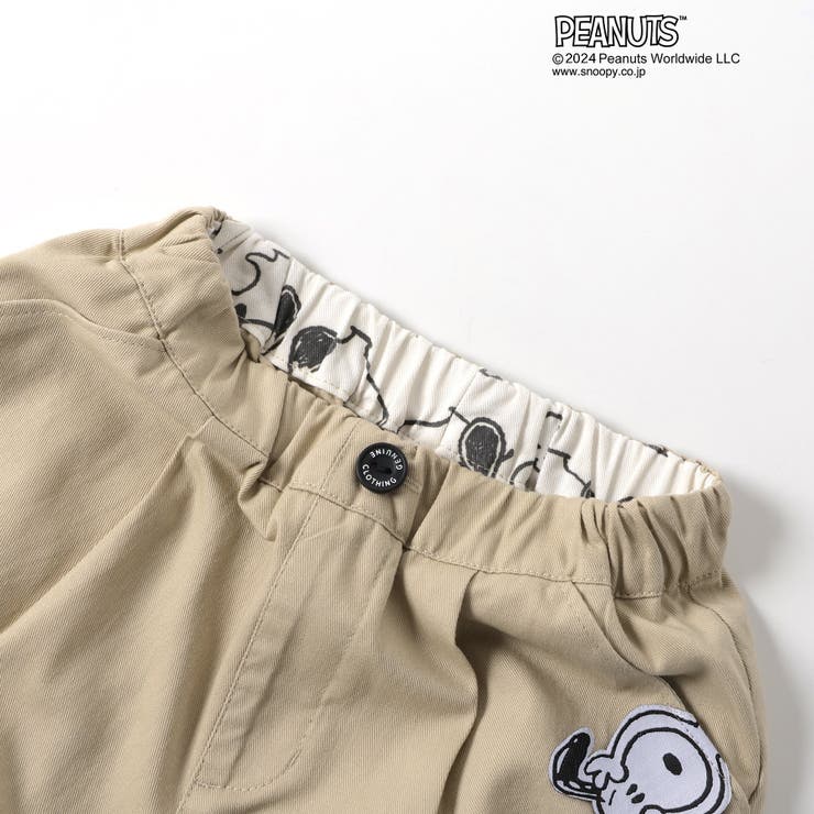 PEANUTSタックハーフパンツ 5分丈[品番：FOKK0019846]｜F.O.