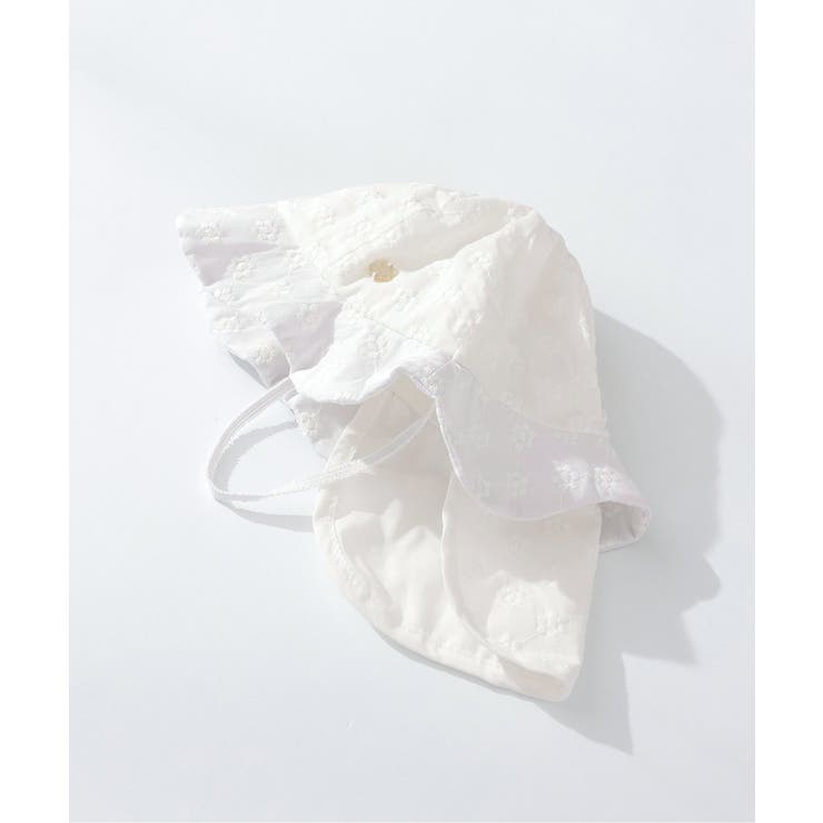 オフホワイト | スカラップレースベビー帽子 UVカット | F.O.Online Store
