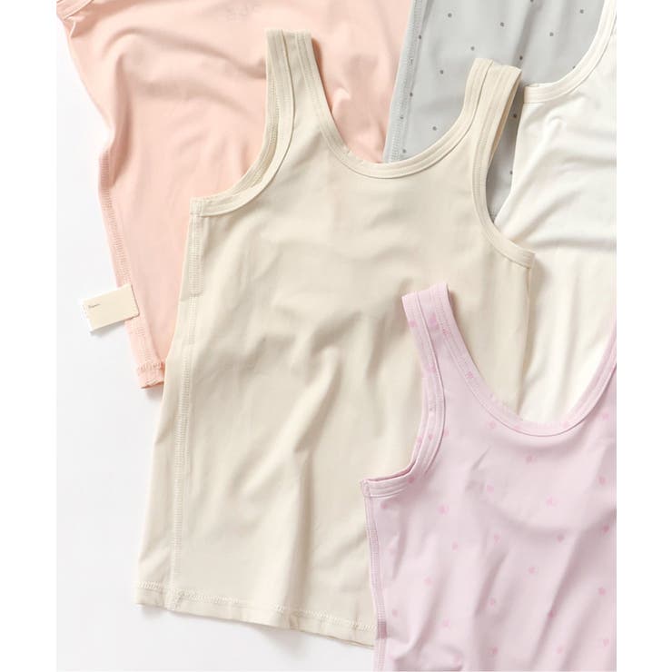 ベージュ | WEB限定 ひんやり天竺深あきインナータンク_接触冷感 | F.O.Online Store