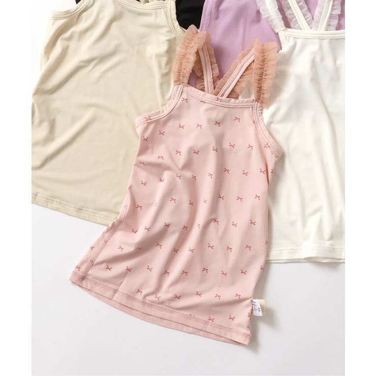 ピンク | WEB限定 ひんやりメッシュクロスストラップキャミ_吸水速乾_接触冷感 | F.O.Online Store