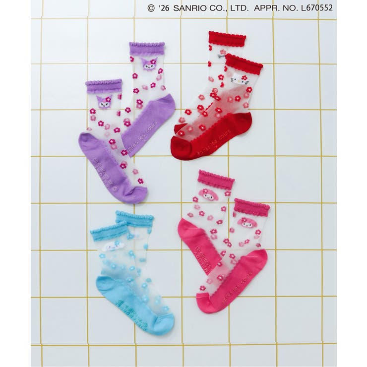 【サンリオキャラクターズ】シースルーフラワーソックス | F.O.Online Store | 詳細画像9 
