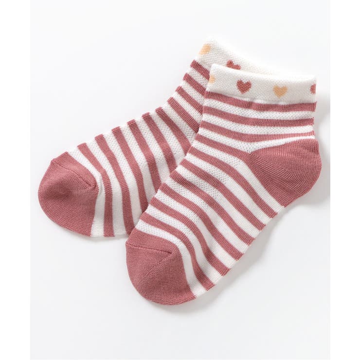 ピンク | ハート柄ひんやりショートソックス | F.O.Online Store