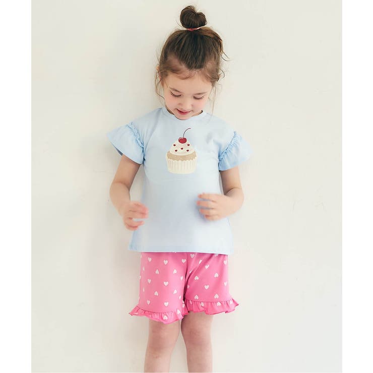 サックス | ひんやりバラエティGIRLSパジャマ  4分丈 吸水速乾 接触冷感 | F.O.Online Store