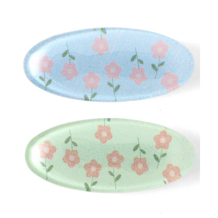 サックス | 花柄ヘアクリップ ２個セット  | F.O.Online Store