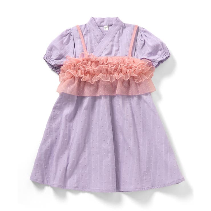 WEB限定 フリルビスチェ付きワンピース甚平 | F.O.Online Store | 詳細画像2 