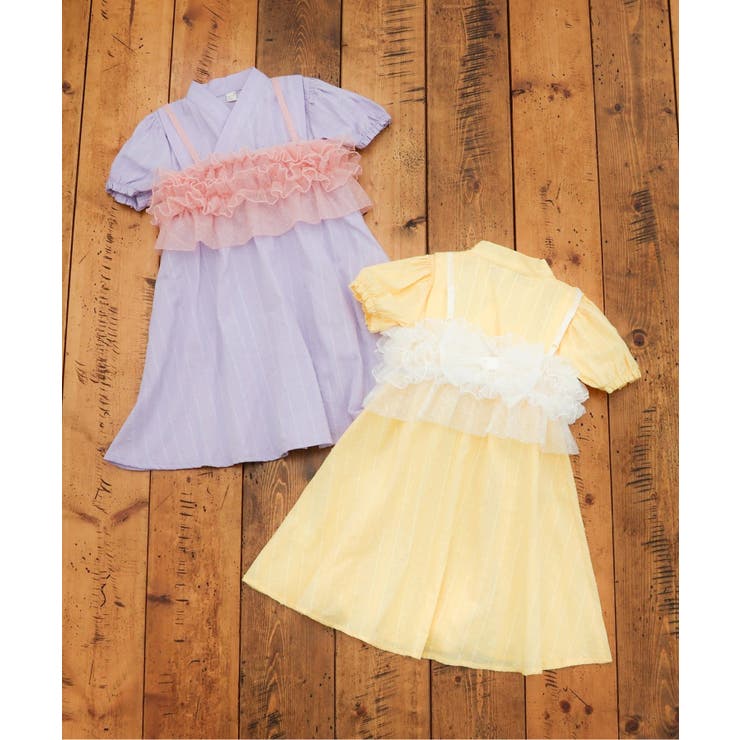 WEB限定 フリルビスチェ付きワンピース甚平 | F.O.Online Store | 詳細画像25 