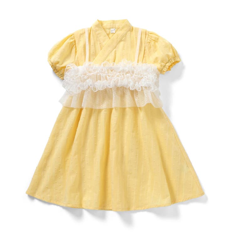 WEB限定 フリルビスチェ付きワンピース甚平 | F.O.Online Store | 詳細画像9 