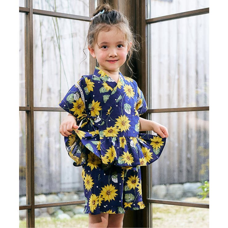 ネイビーブルー | 【リンク】アプレのはんなりGIRLS甚平 | F.O.Online Store