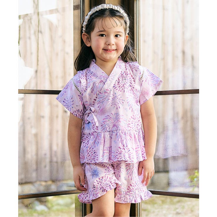 ピンク | 【リンク】アプレのはんなりGIRLS甚平 | F.O.Online Store